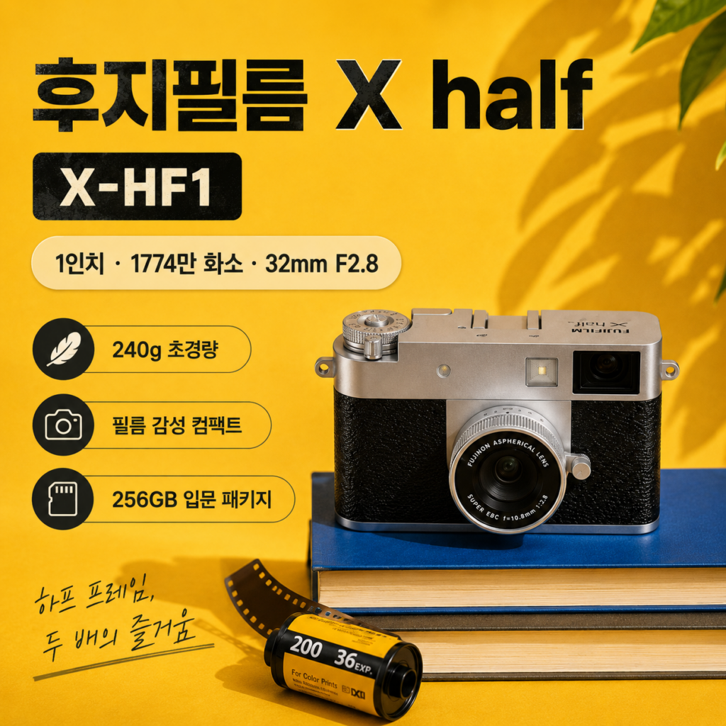 컴팩트 카메라 추천, 후지필름 X half 리뷰｜스펙·장단점 제품 이미지