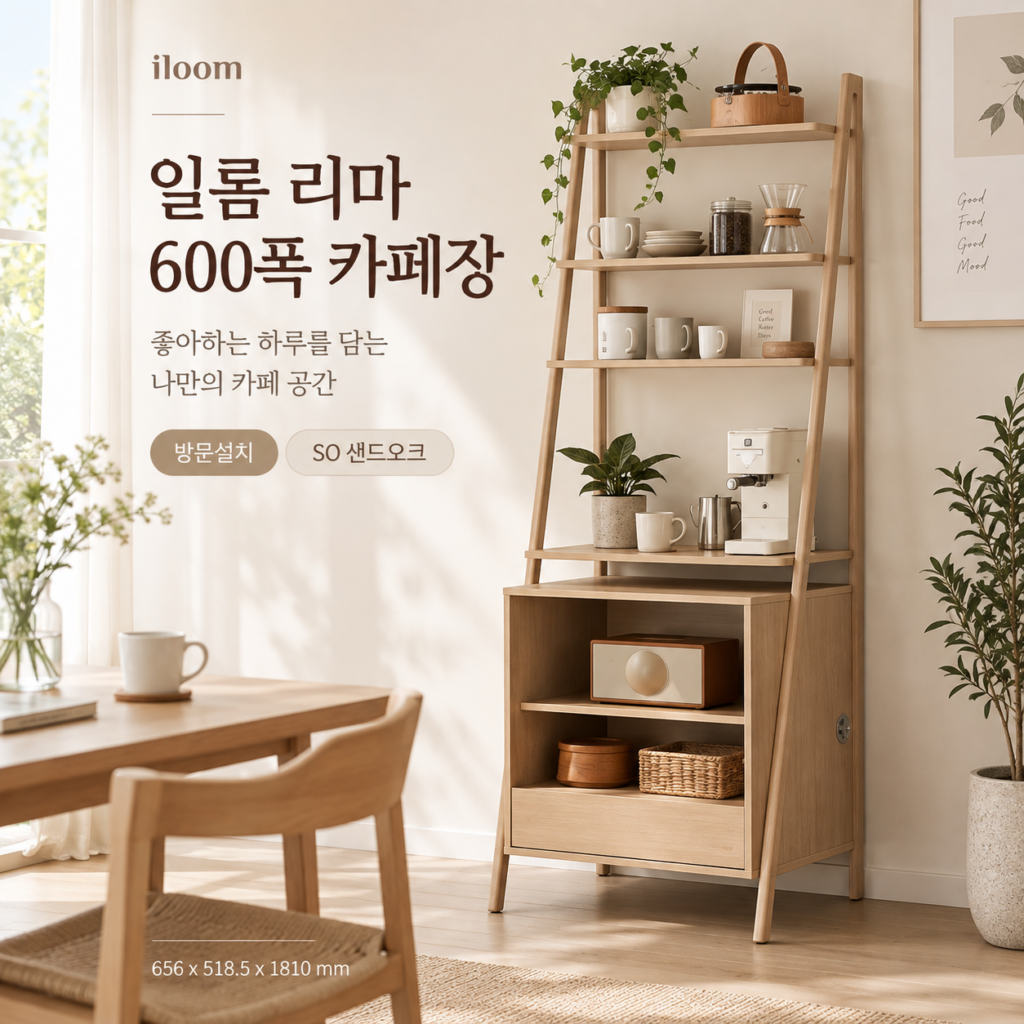 일룸 레마 카페장 600 주방 수납장 제품 이미지