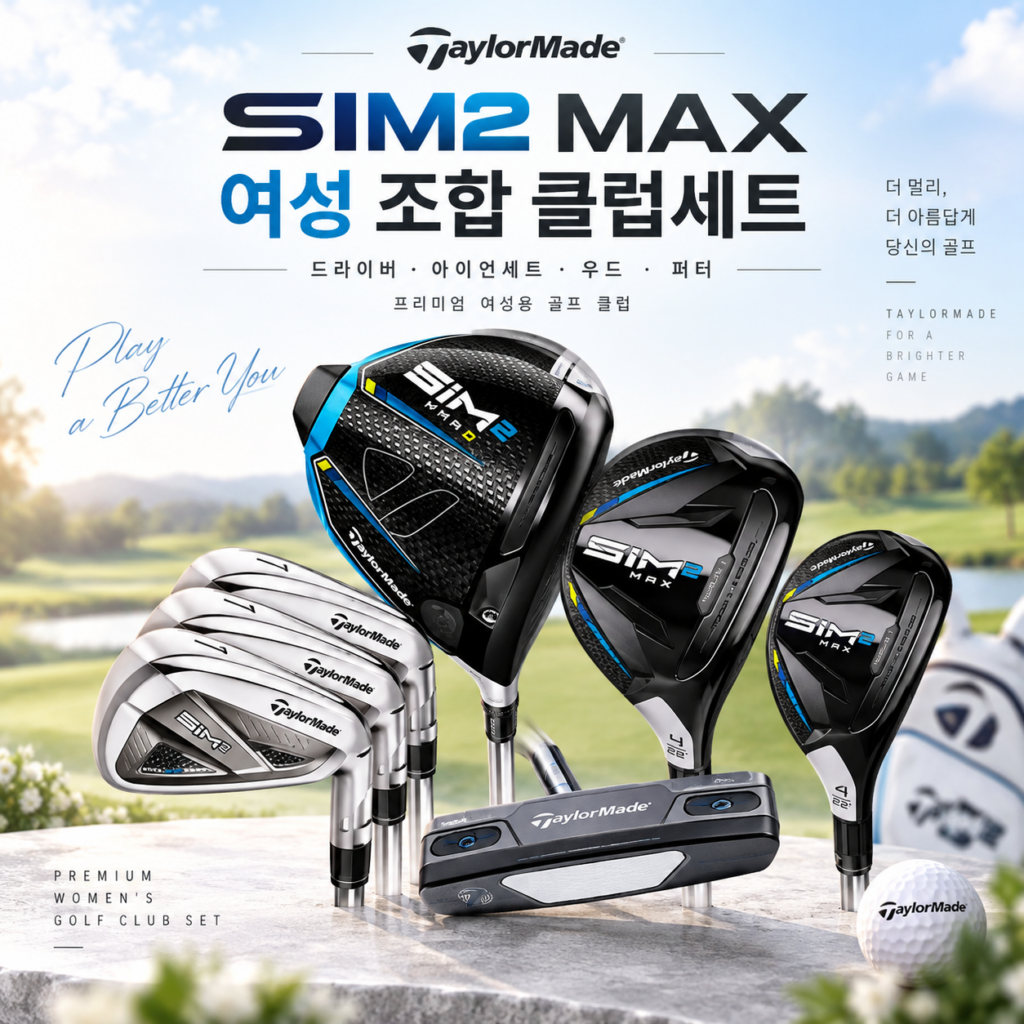 테일러메이드 여성 풀세트 SIM2 MAX 제품 이미지