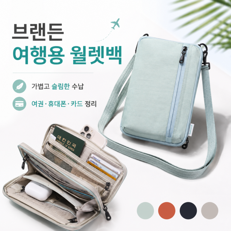 브랜든 여행용 세이프 플러스 월렛백 후기 여권 지갑 미니 여행가방